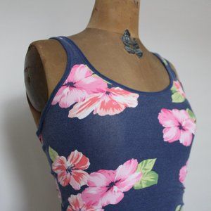 Y2K Hollister Tropical Print Floral Tank Top